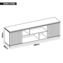 Bancada Rack Tv Até 75 Polegadas 2 Portas Sky Marrom Caemmun