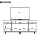 Bancada Rack Para Tv até 65 Polegadas Stars Marrom Caemmun