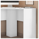 Kit Conjunto Escritório 4 Mesa De Canto Cubic Branco Caemmun