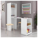 Armário Multiuso Com Mesa Auxiliar Mult Max Branco Caemmun