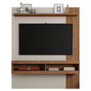 Painel Para TV Até 55 Polegadas Norton Off White/Buriti - Caemmun