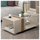 Conjunto Sala De Estar Painel Para TV Com Mesa Malha Caemmun