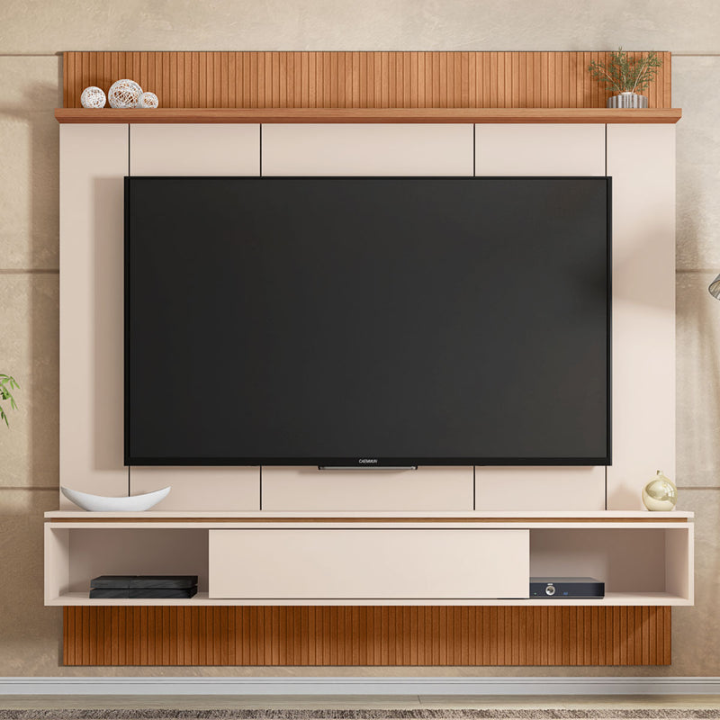 Painel Para Tv de até 65 Polegadas Marrom Aura Caemmun