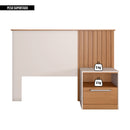 Cabeceira Para Cama De Solteiro Marrom Oberon Caemmun