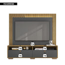 Estante Home Para TV até 70 Polegadas Cinza Lar Caemmun