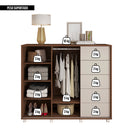 Cômoda Sapateira 2 Portas 5 Gavetas Pegasus Marrom Caemmun