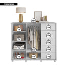 Cômoda Sapateira 2 Portas 5 Gavetas Branco Pegasus Caemmun