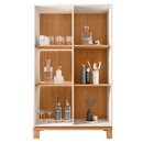 Cristaleira 2 Portas Com Led Interno Jace Bege Caemmun