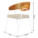 Poltrona Aero Cadeira Decorativa Com Apoio Overseas