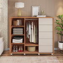 Cômoda Grande 2 Portas 5 Gavetas  Marrom Pegasus Caemmun