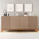 Buffet Aparador 4 Portas Balcão Cinza Jace Caemmun