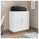 Kit Conjunto Escritório 9 Peças Cubic Branco Caemmun