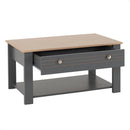 Mesa De Centro Para Sala De Estar Cinza Canada Caemmun