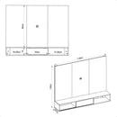 Painel Para TV até 55 Polegadas Marrom Mine Caemmun