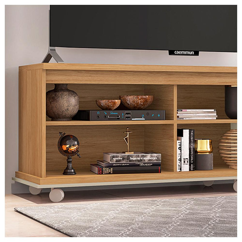 Bancada Para Tv Até 55 Polegadas Harmony Buriti Off White