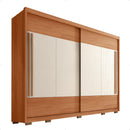 Guarda Roupa Casal Roma 2 Portas 6 Gavetas Marrom Caemmun