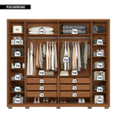Guarda Roupa Casal 6 Portas 6 Gavetas Espartacus Marrom