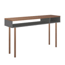 Mesa Para Computador Escrivaninha Multi Cinza Caemmun