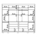 Guarda Roupa Casal Roma 2 Portas 6 Gavetas Marrom Caemmun