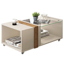 Mesa De Centro Núbia Off White / Buriti - Caemmun