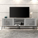 Bancada Rack TV até 70 Polegadas  New Frizz  Branco Caemmun