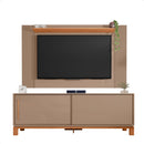 Bancada Rack Com Painel Para Tv Até 65 Polegadas Jace Cinza