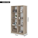 Estante Livreiro Multiuso 8 Nichos Branco Side Caemmun