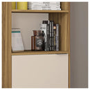 Armário Alto Escritório 1 Porta Recta Marrom Bege Caemmun