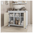 Kit Conjunto Gabinete Armario Banheiro Espelho Clean Caemmun