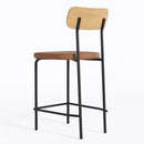 Banco Alto Student Preto/Caramelo - Overseas