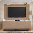 Bancada Rack Com Painel Para Tv Até 65 Polegadas Jace Cinza