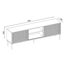 Bancada Rack TV até 70 Polegadas  New Frizz  Branco Caemmun