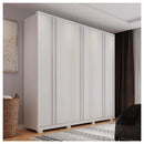Guarda Roupa Casal Mozart 6 Portas 4 Gavetas Branco Caemmun