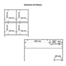 Kit Mesa Gamer Armário Alto Escritório Pixel Preto Caemmun