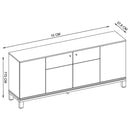 Buffet Aparador 4 Portas Balcão Bege Jace Caemmun