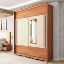 Guarda Roupa Roma 2 Portas Espelho 3 Gavetas Marrom Caemmun