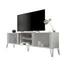 Bancada Rack TV até 70 Polegadas  New Frizz  Branco Caemmun