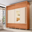Guarda Roupa Roma 2 Portas Espelho 4 Gavetas Marrom Caemmun