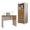 Kit Conjunto Escritório 3 Peças Marrom Studio Caemmun