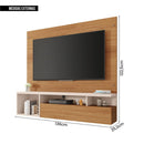Painel Para TV Até 55 Polegadas Marrom Black Caemmun