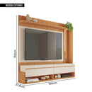 Painel Para TV Até 60 Polegadas Marrom Vivenda Caemmun