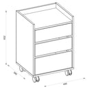 Gaveteiro Escritório Studio 3 Gavetas Caemmun