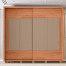 Guarda Roupa Roupeiro Roma 2 Portas 4 Gavetas Marrom Caemmun