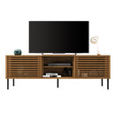 Bancada Rack TV até 70 Polegadas  New Frizz  Marrom Caemmun