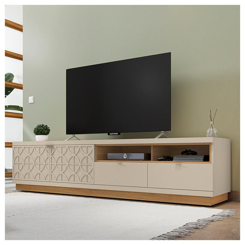 Conjunto Sala de Estar Rack Aparador Bancada Renda Caemmun