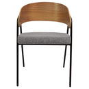 Poltrona Aero Cadeira Decorativa Com Apoio Cinza - Overseas