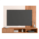 Painel Para TV até 55 Polegadas Marrom Mine Caemmun