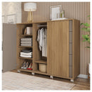 Cômoda Sapateira 2 Portas 5 Gavetas Marrom Pegasus Caemmun