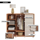 Cômoda Grande 2 Portas 5 Gavetas  Marrom Pegasus Caemmun