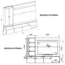 Painel Home Suspenso Para TV até 70 Polegadas Wave Caemmun